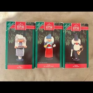3 vintage Hallmark keepsake ornaments